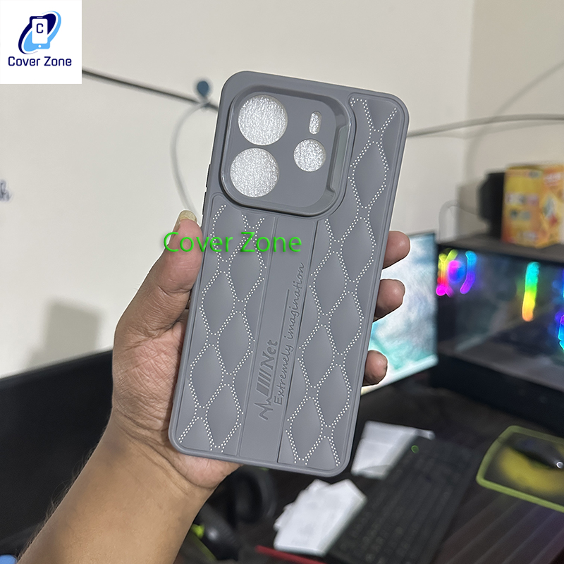 Xiaomi Redmi Note 14 4G Back Cover Spigen Style NeT Core Armor Case For Redmi Note 14 Phone Case. 