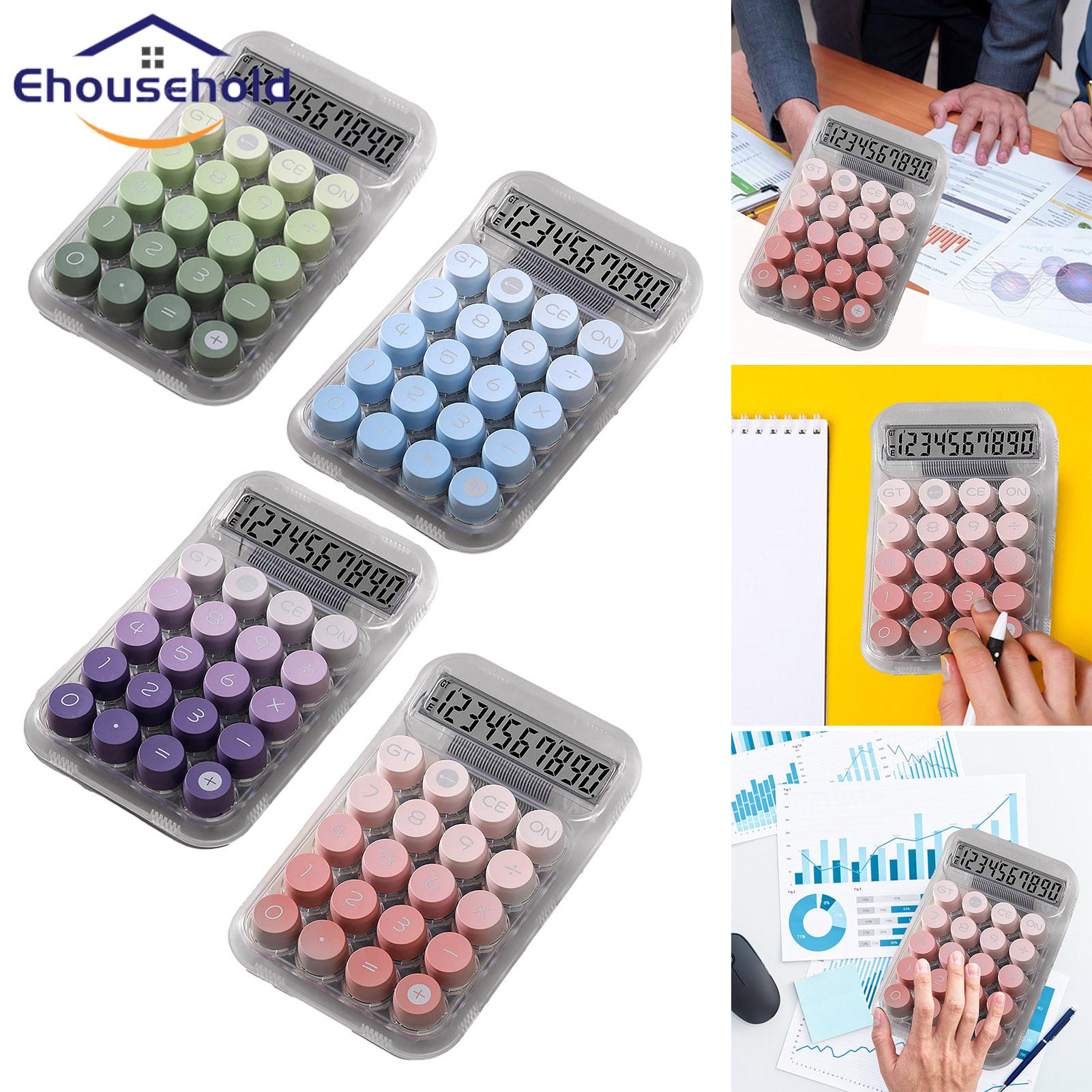 Workspace Calculator 12-digit Gradient Colour Desktop Calculator with Anti-slip Pads Mechanical Keyboard Countertop Calculator for Office Home Use Compact Calculator
