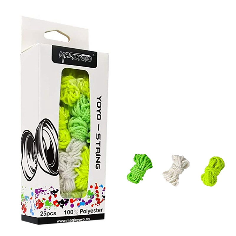 【3C VictoryEagle】Professional Yoyo Strings, Polyester Yoyo Glow the Dark, Replacement for Responsive or Non Responsve Yoyo. 