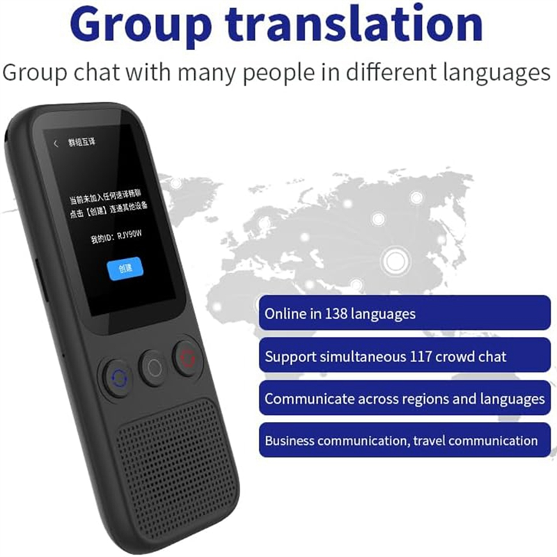 Instant Offline Language Translator Device Voice Translator Offline Support 138 Languages 1 Piece. 