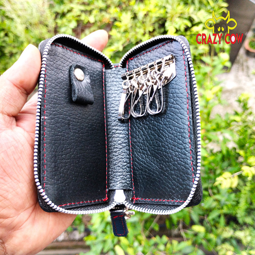 Indispensable -Quality And Durablity -Leather Key Ring Box Key holder - Black Holder- Innovative Remarkable - Disclose Styles & Luxe. 