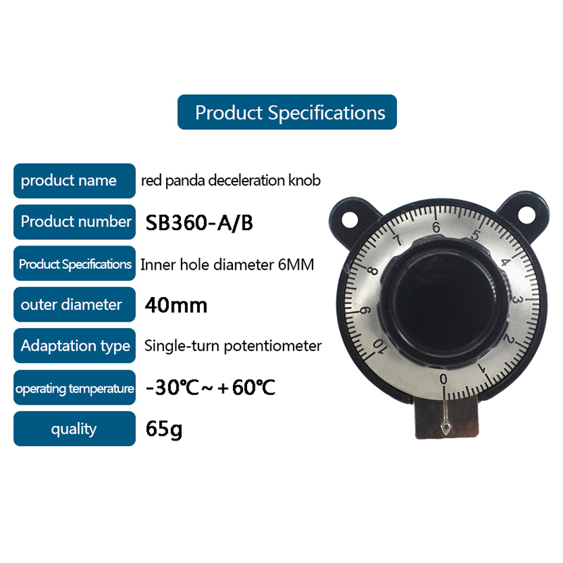 RV24YN Series Button Linear Digital Knob SB360 RV30YN Potentiometer Switch Knob Hole Diameter 6mm Hudduo. 