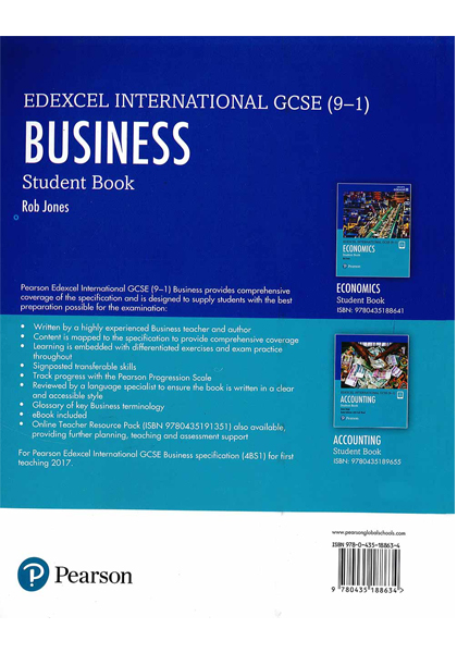 Edexcel International GCSE (9-1) Business Student Book. 