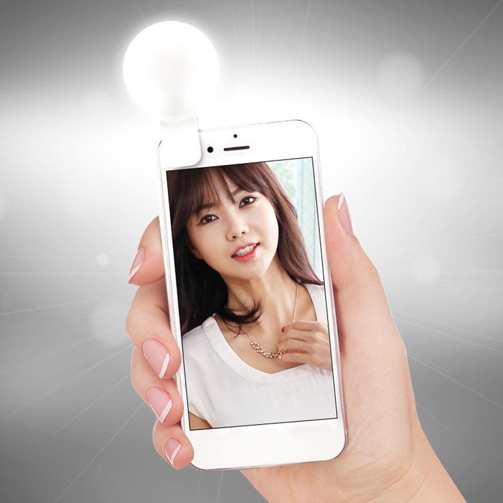 Mini Selfie Ring Light Portable Flash LED Selfie Lamp USB Clip Mobile Phone Fill Lamp Darkness Selfie Enhancing Fill Lights. 