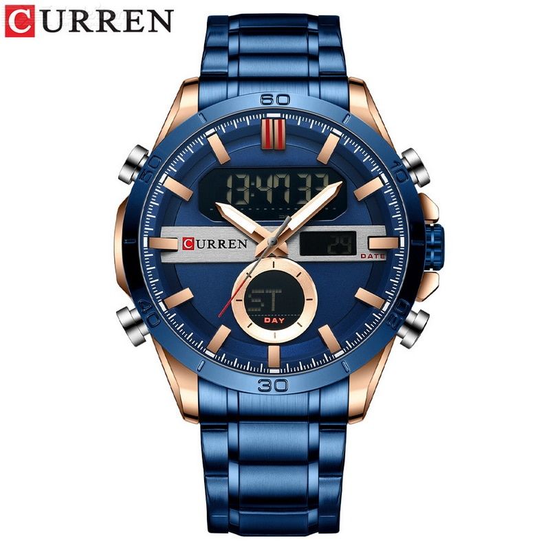 Curren 8384 Dual Time Display