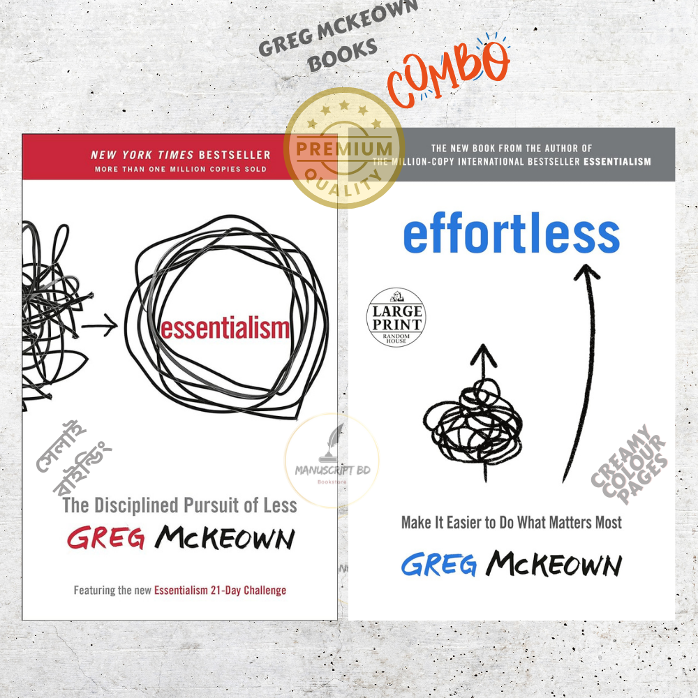 Combo of 2 Books by Greg McKeown (Essentialism & Effortless) - Premium - Paperback
