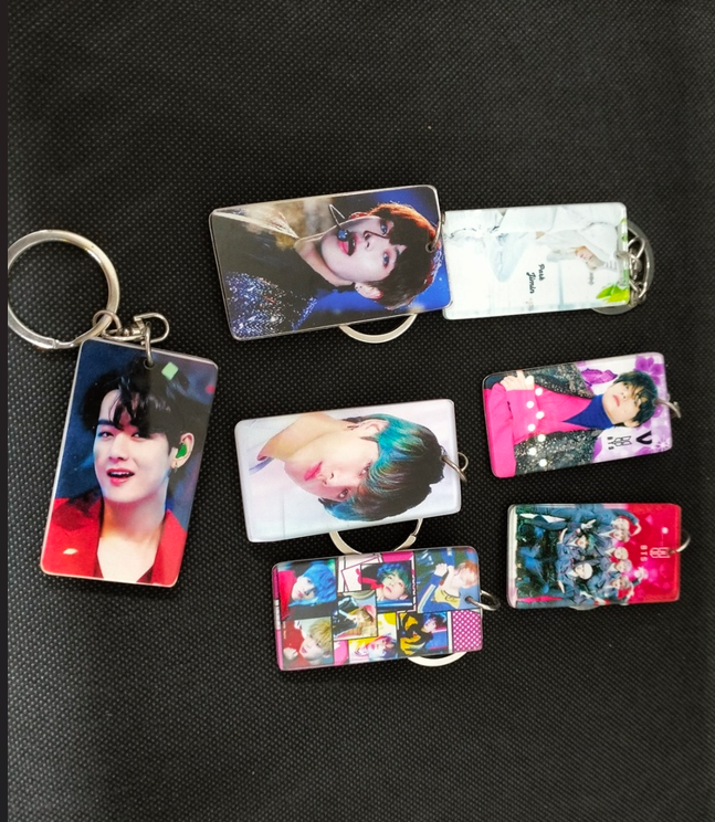BTS Kye Ring Print with BTS Key Chain. 