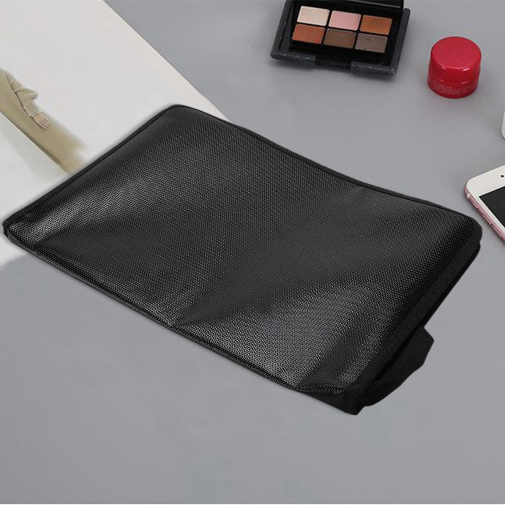 2 Pcs Folder Organizer Water Resistant Fireproof File Folder Letter Size Waterproof Money Document Bag, A & B. 
