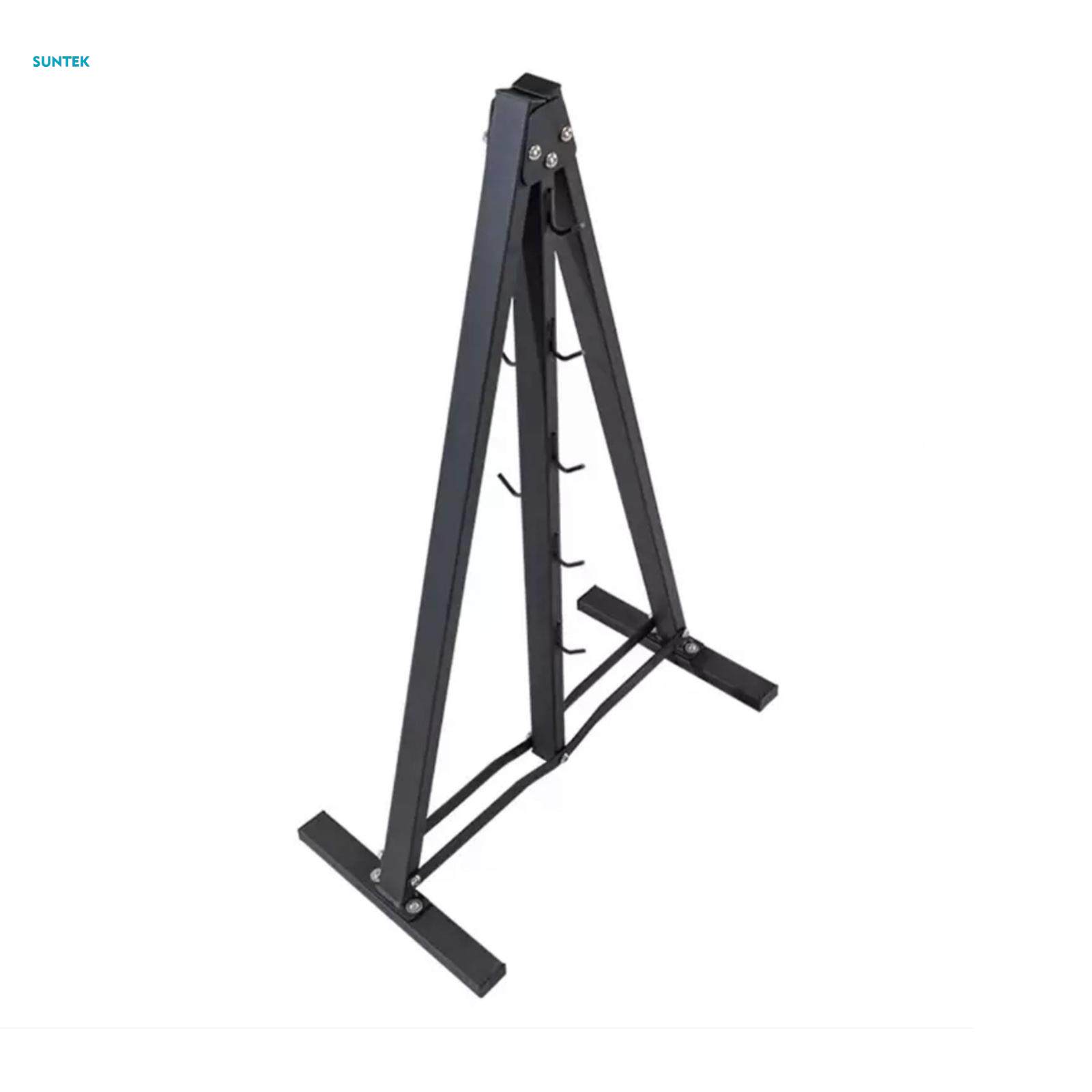 Pull Down Bar Storage Rack Triangle Stand Accessory for Home Gym Outdoor. 