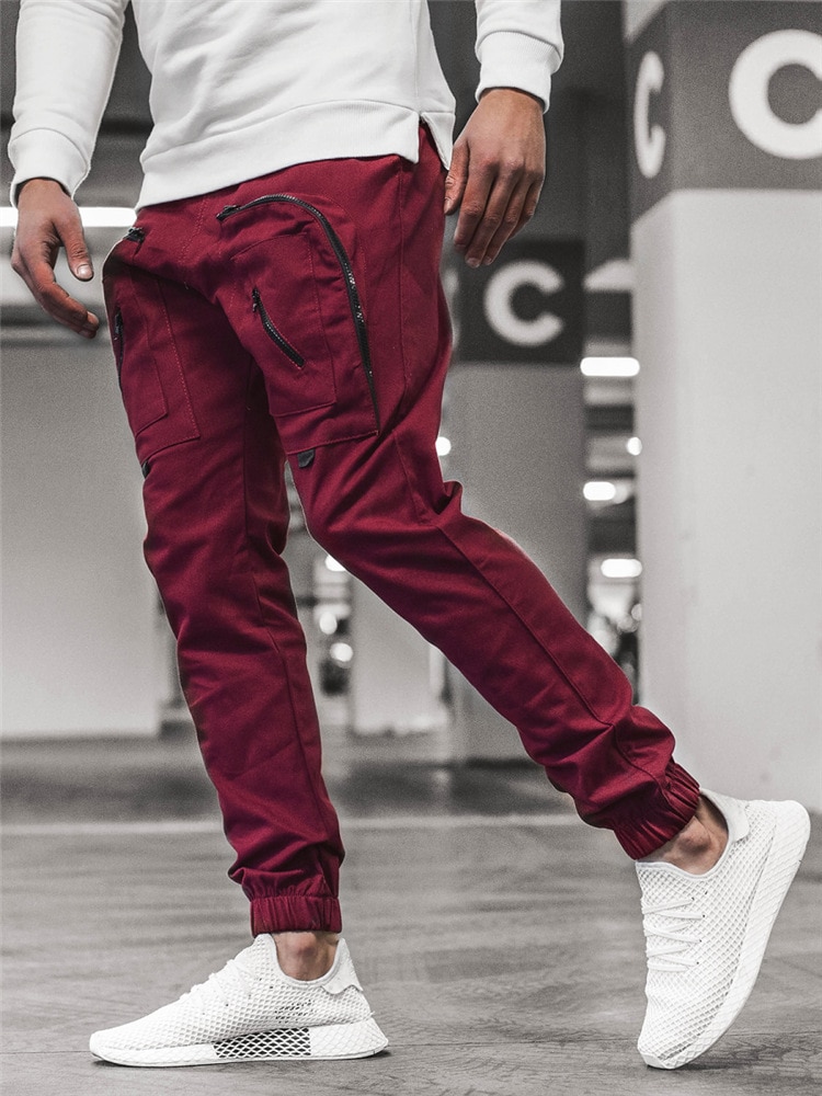 Men Cargo Pants Multi-Pocket Sweatpants Harem Joggers Cargo pants Travel appointment Trousers Hop Casual Male Trousers. 
