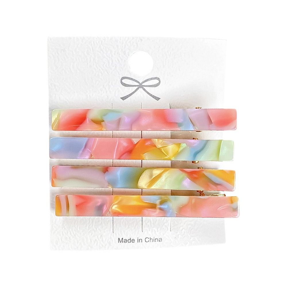 Figure Acetate Hair Clip Japanese Colorful Headdress Barrettes Hair Ornament Minimalist Hair Clip Daily