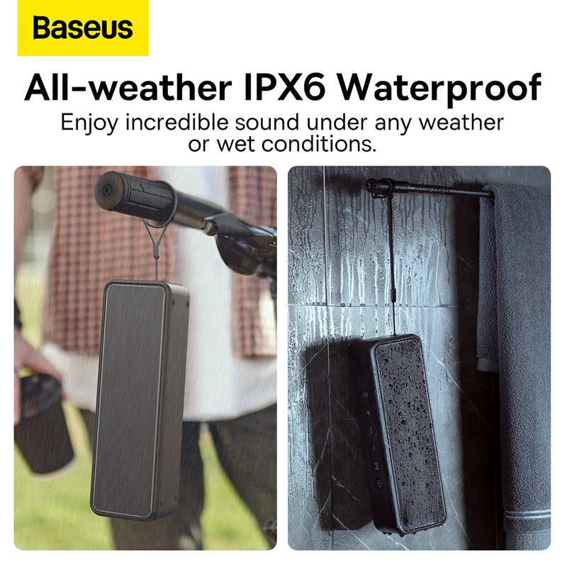 New Portable Wireless Bluetooth Speaker 20W Bass Boost EQ Mode IPX6 Waterproof Bluetooth 5.0 Speakers, Support TF-card AUX. 