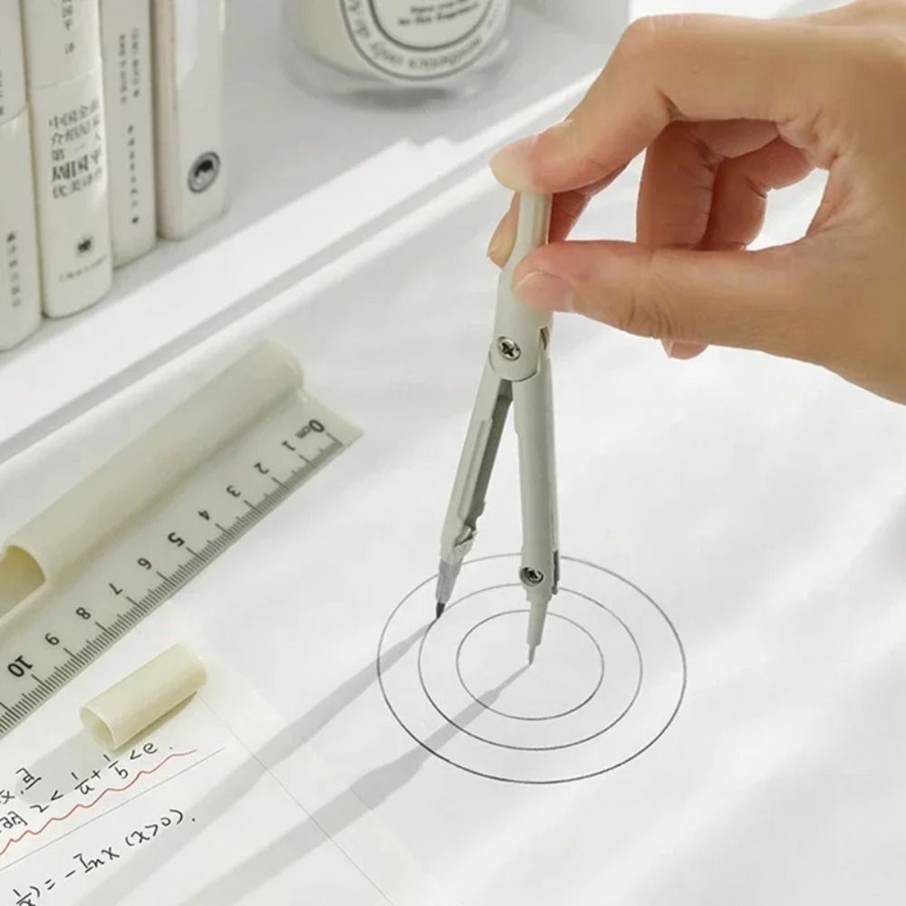 Multifunctional Adjustable Pencil Compass Ruler Unique Design Metal 3 in Compasses Drawing Sketch Geometry Tool Art Design. 