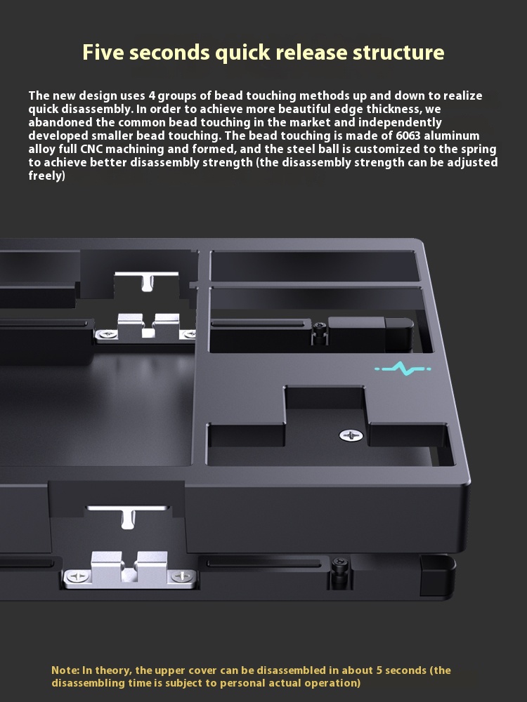 Wob Crush80 Keyboard Kit Rgb Aluminium Alloy Gamer Mechanical Keyboards Kit Three Mode Low Delay Gaming Office Customized Gasket. 