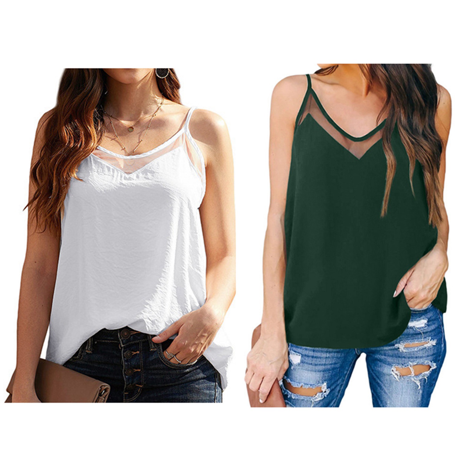 dressy white camisole