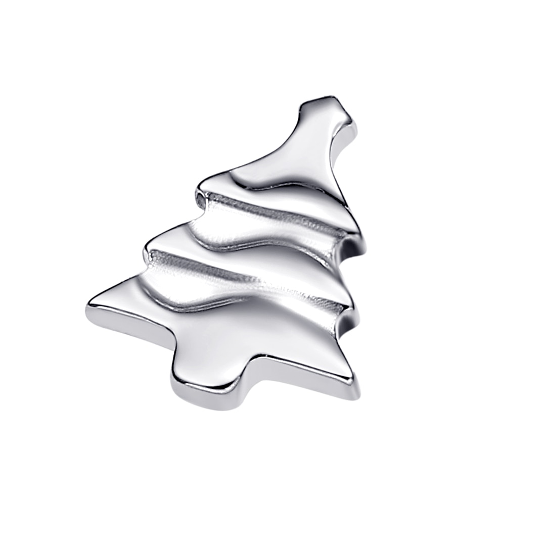 ASTM F136 Titanium Christmas Tree Shape Piercing Labret Internally Threaded Natal Eternal Metal TEV303211. 