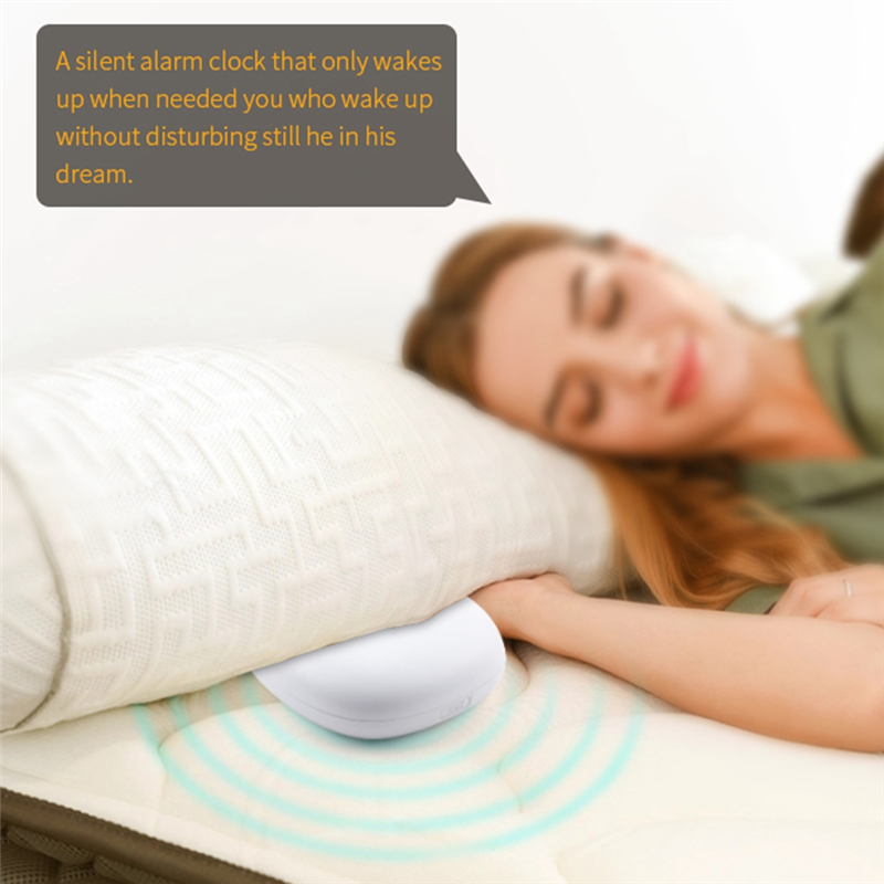 Mute Vibrating Alarm Clock LED Digital Clock Shaker Impact for Hearing Impaired Snooze Student Cartoon Clocks Light Reminder No Distrub. 