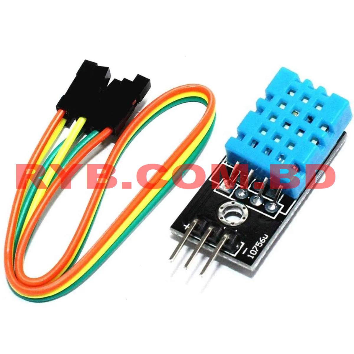 DHT11 Temperature and Relative Humidity Sensor Module for Arduino