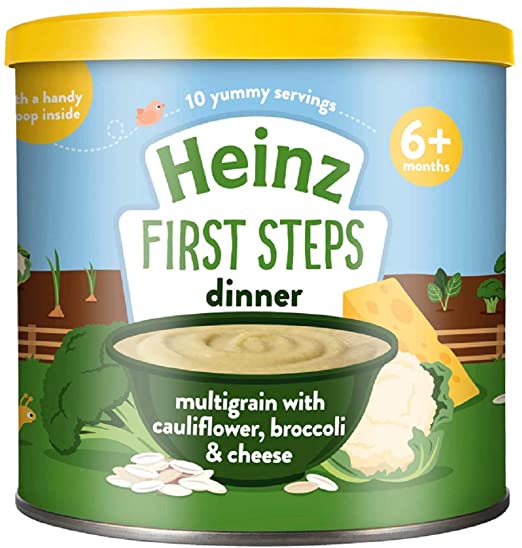 Heinz Multigrain With Cauliflower Broccoli & Cheese Dinner From 6+ Months 240gm, UK