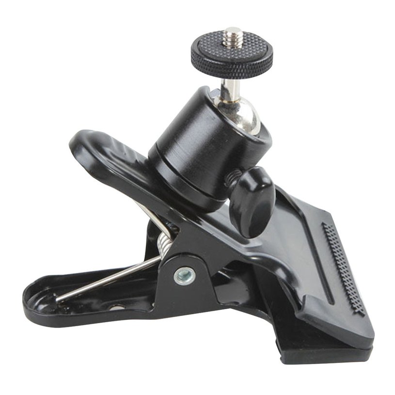 Multi-function Clip Clamp Holder Mount Tripod Head with Standard Ball Head 1/4 Screw photography accessories for Camera holder. 