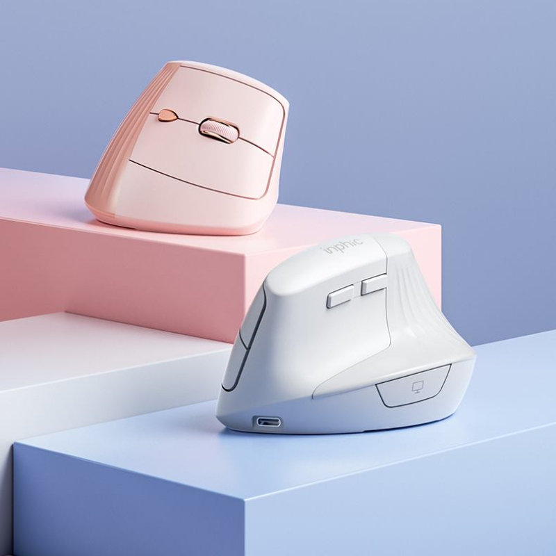 Inphic's New X9 Ergonomic Vertical Vertical Mouse Wireless Charging Silent Computer Office Multi-function Mouse. 