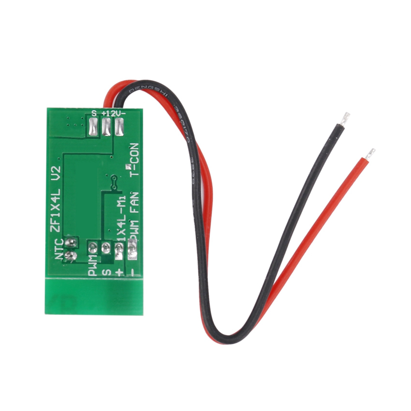 2X DC 12V 4 Wire PWM Fan Temperature Control Speed Controller Governor Regulator for PC Computer CPU Fan Cooler Alarm. 