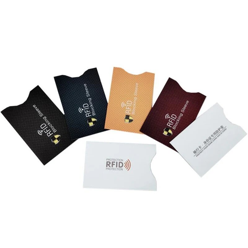 2Pcs RFID Blocking Sleeves Cards NFC Debit Credit Card Protector Blocker Identity Theft Prevention for Men Women Bank Card Case. 