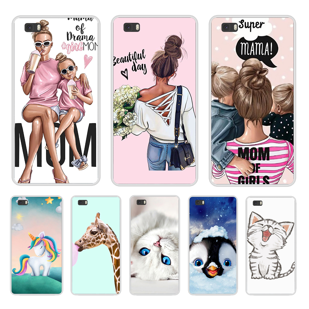 For Huawei ALE-L21 Funda For Huawei P8 Lite 2015 Case Cover Black TPU Silicone For Huawei P 8 Lite Phone Shell P8Lite 2015 Back