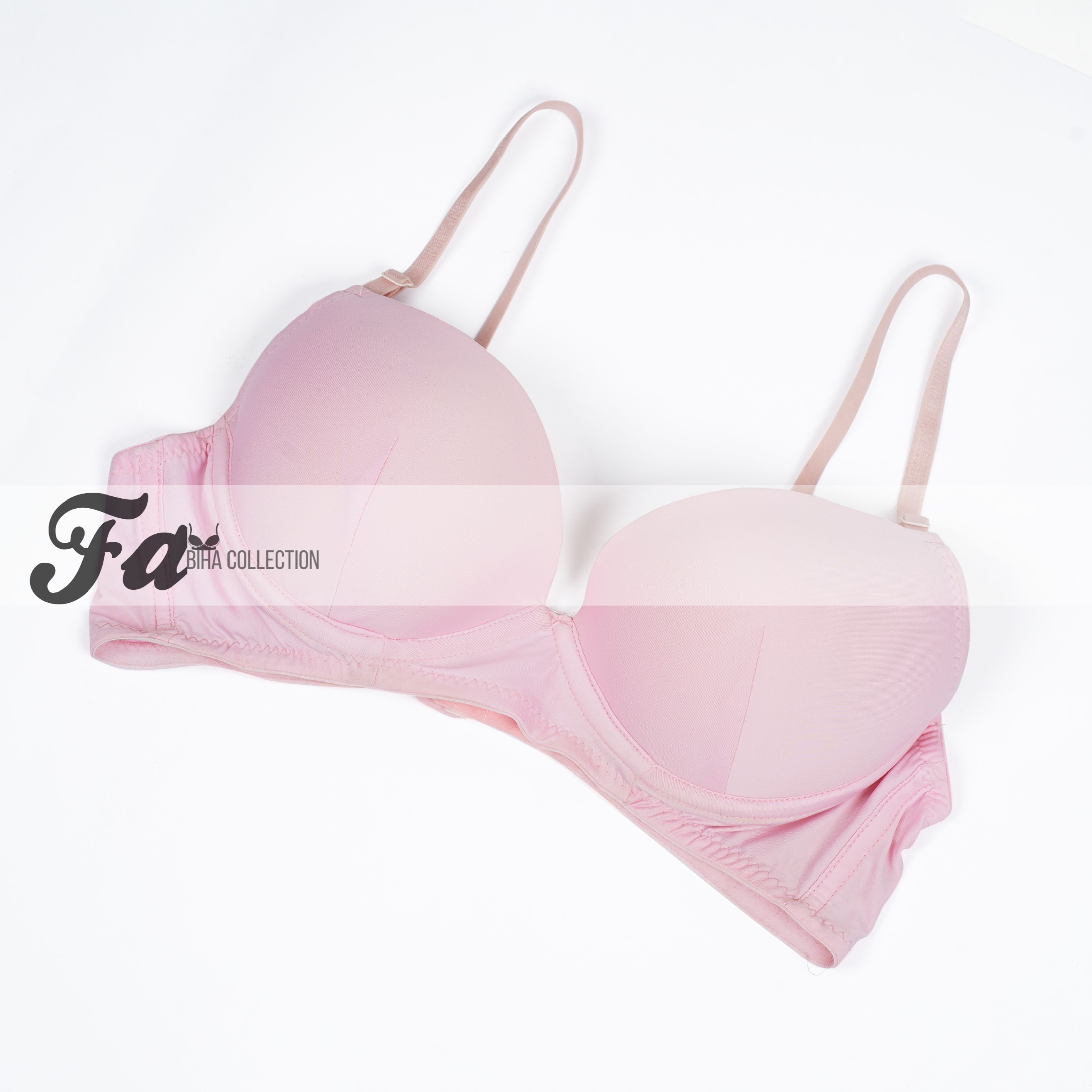 Soft Push Up Foam Pink Color Bra For Women- 01 Piece - Bra