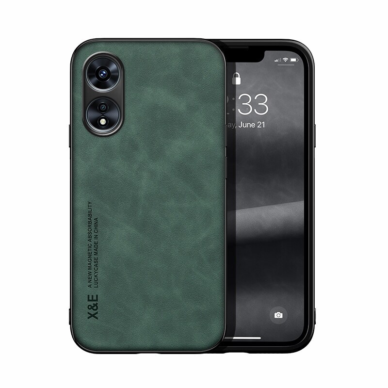 xprmy for OPPO Reno Phone Case Luxury Leather Skin Sensing TPU Wrap Back Cover