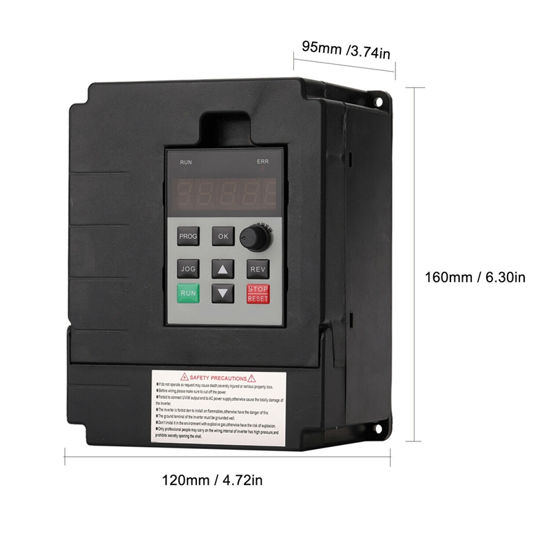2.2KW 220V Variable Frequency Drive Inverter Single to 3 Phase CNC VFD Universal. 