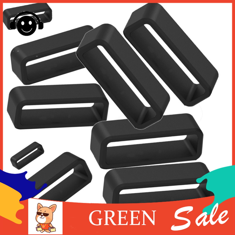 12-30mm Silicone Replacement Elastic Wrist Watch Strap Band Loop Ring Accessory. 
