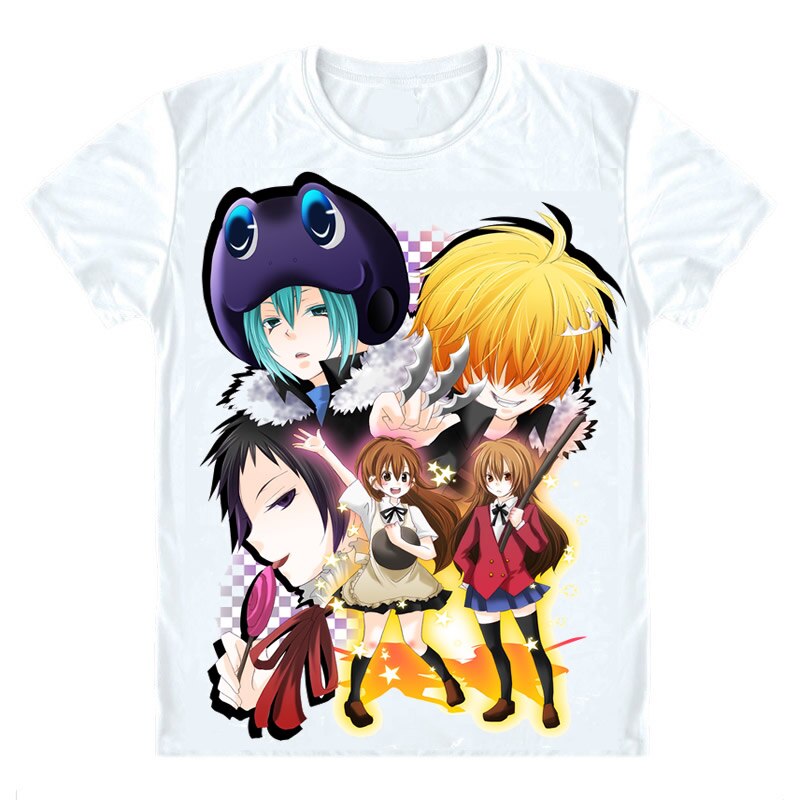 Moe Anime Toradora! T-Shirts Multi-style Short Sleeve Shirts Palmtop Tiger Te Nori Taiga Aisaka Taiga Ryuji Takasu Cosplay Shirt. 