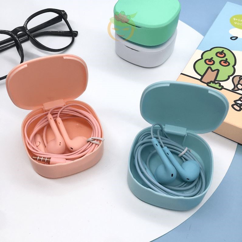 YOUMI Wired Earphone Protective Case Storage Bag Data Cable Charging Bluetooth Earplugs Travel Portable