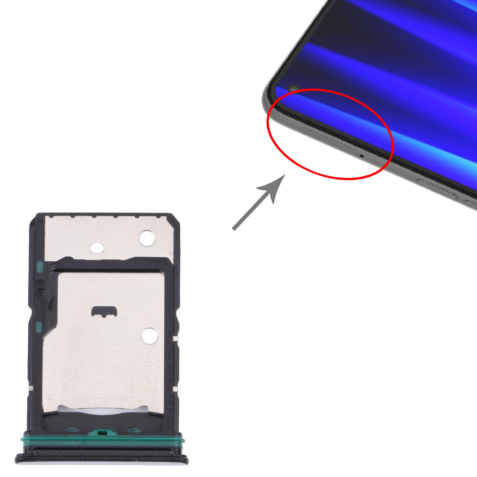 (New) For OnePlus Nord CE 2 5G SIM Card Tray + SIM Card Tray + Micro SD Card Tray. 