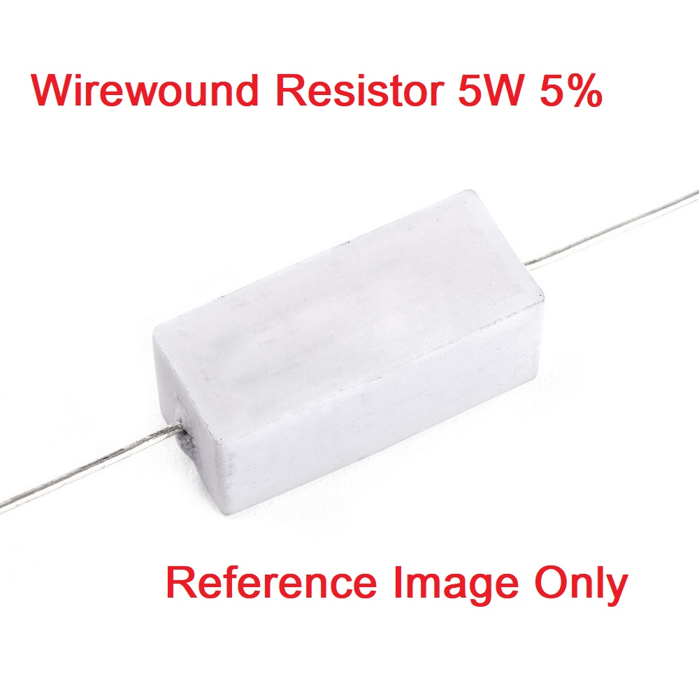 5Pcs- 5Watt 0.22 Ohm WIREWOUND 5W 0.22 Ohm Ceramic Cement Power Wirewound Resistor 0.22 Ohm 5Watt Wire Wound 2Pin Leads Fixed Cement Resistor 5% Tolerance. 