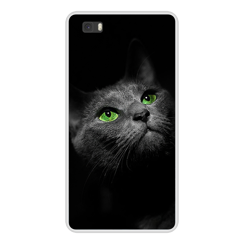 For Huawei ALE-L21 Funda For Huawei P8 Lite 2015 Case Cover Black TPU Silicone For Huawei P 8 Lite Phone Shell P8Lite 2015 Back. 
