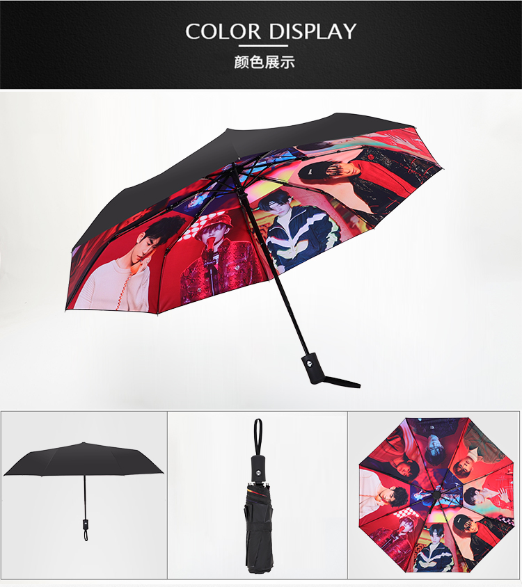 The Untamed Wei Wuxian Lan Wangji Xiao Zhan and Wang Yibo Custom Umbrellas Mo Dao Zu Shi Cosplay Automatic folding umbrella. 