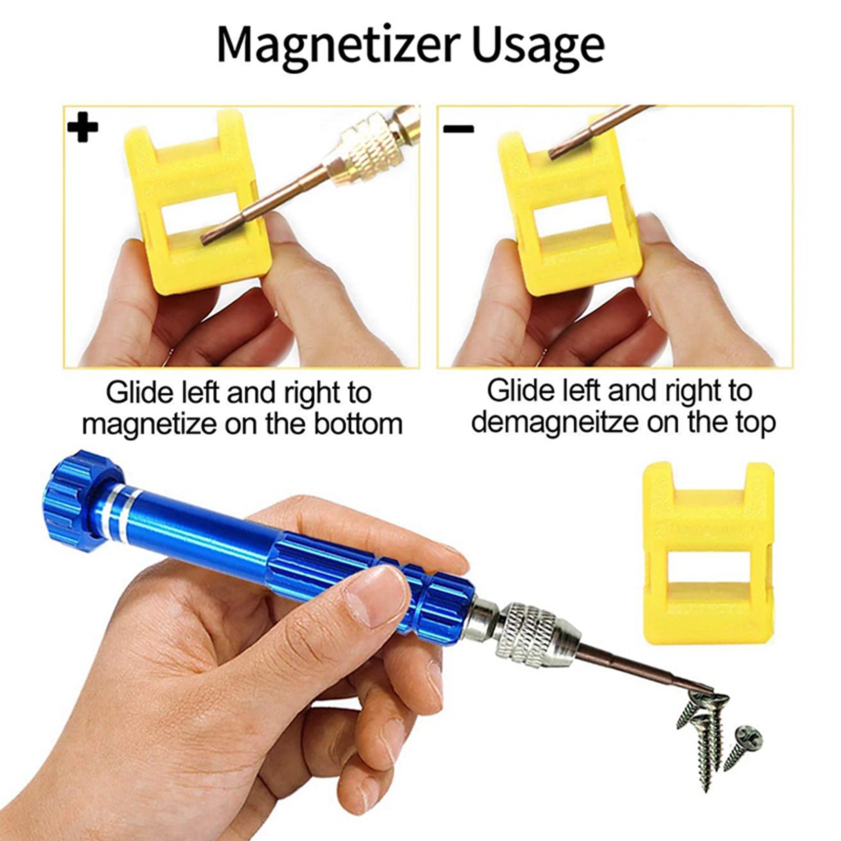 2set Magnetic 6 in 1 Tiny Screw Driver Kit, Small Screwdriver Set Perfect Mini Screws for Cell Phones, Watch. 