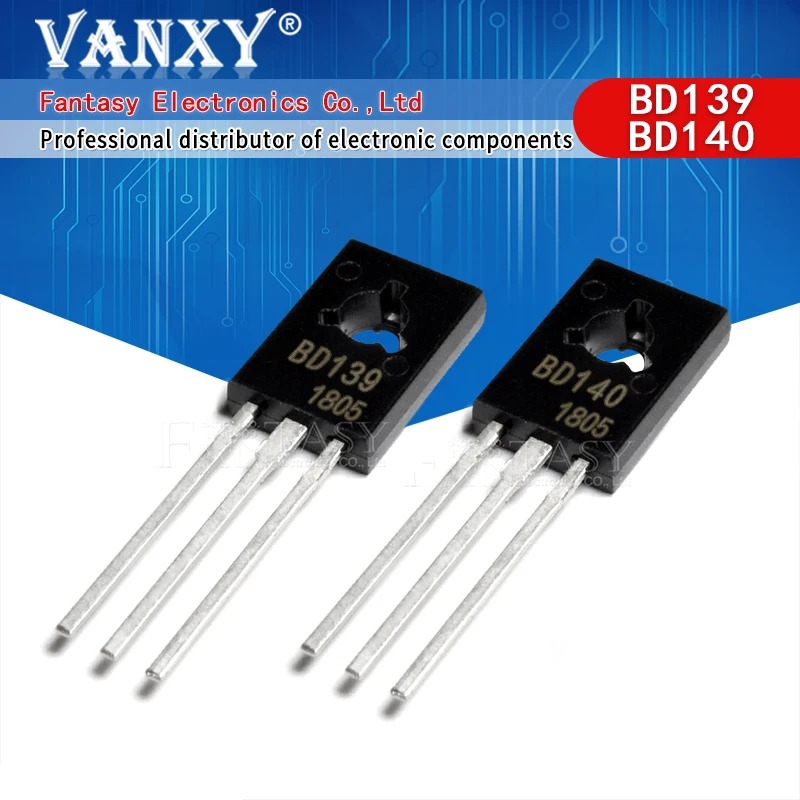 20PCS BD139 BD140 ( 10PCS BD139 + 10PCS BD140 ) (10PCS BD679 + 10PCS BD680 ) (10PCS 2SD882 + 10PCS 2SB772 ) TO-126 D882 B772