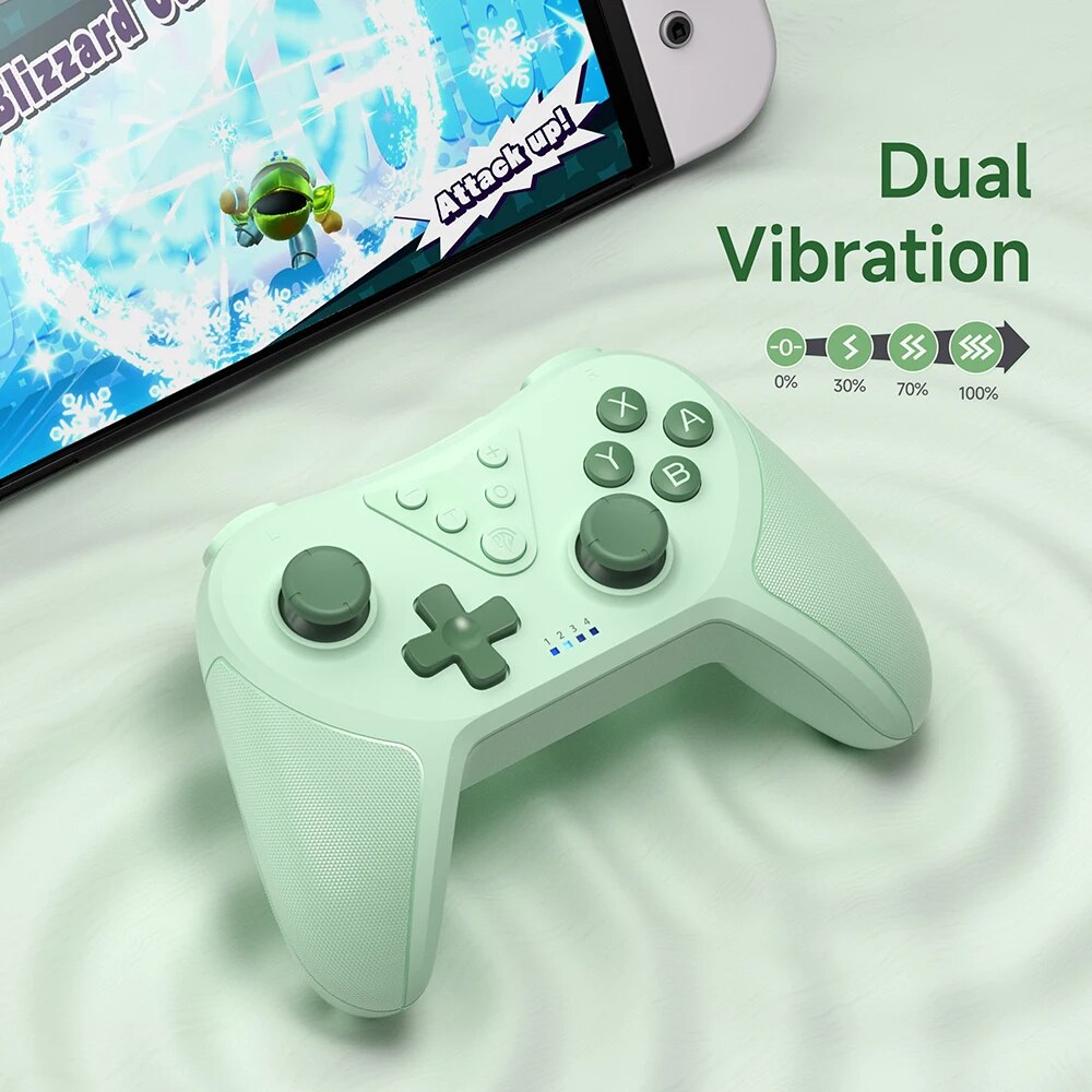 EasySMX T37 Bluetooth Gamepad, Wireless Switch Pro Controller for Nintendo Switch, Steam Deck, PC, with 6 Axis Gyroscope. 
