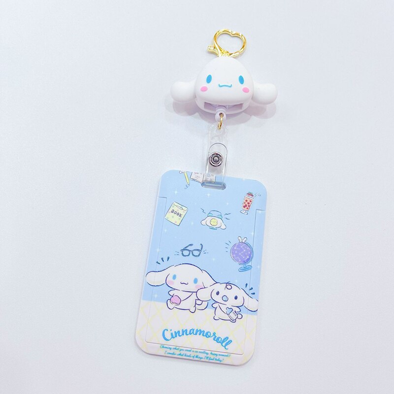 Fashion Kawaii Cartoon Anime Sanrio Kulomi My Melody Cinnamoroll Transparent Student Creative Bus Card Set Kids Birthday Gifts