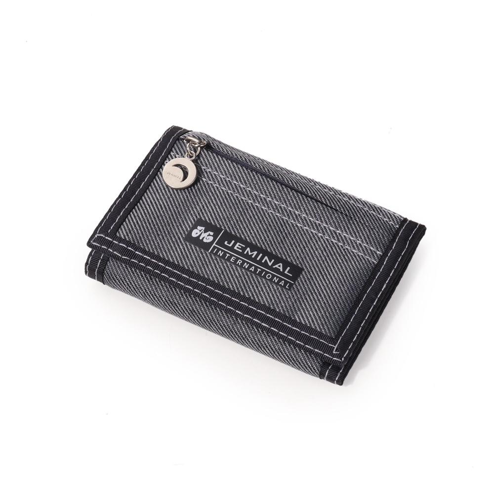 Zipper closure Canvas wallet Durable Assorted color Multi Card Trifold wallet Snap closure Compact size Men's wallet for use Travel School Gift for men Convenient. 