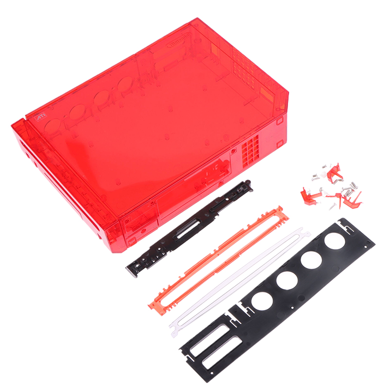 Black For Full Case Cover Housing Shell With Buttons For Wii Transparent Housing Shell Case For Wii Game Console Demoo. 