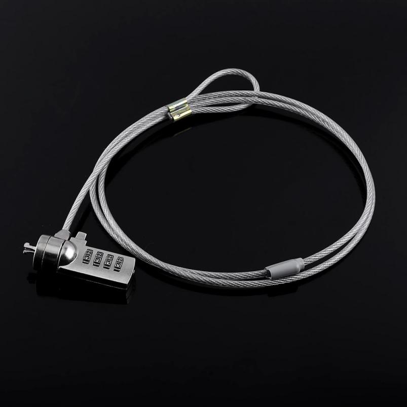 Laptop Combination Security Lock Cable Chain Deterrent 4 Di t Pas For book PC. 