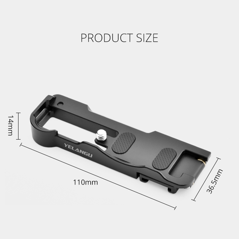 YELANGU CL12 Camera Expansion Board Base L Plate for Sony ZV-1. 