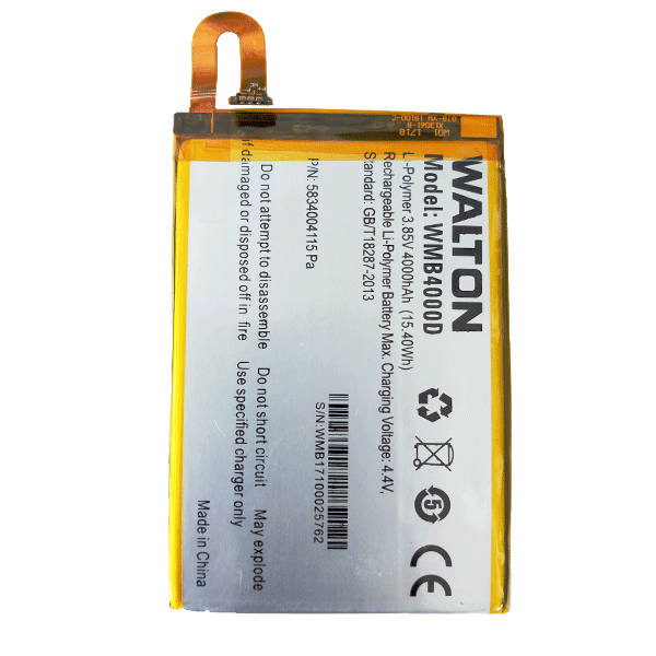 Walton GM2 (WM-B4000D) Replacement Battery 4000mAh Mobile Phone Batteries. 