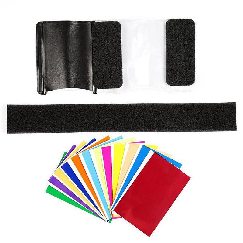 Gel Filter Flash Diffuser soft box 12 Sets of Colorful Studio Lighting Card. 