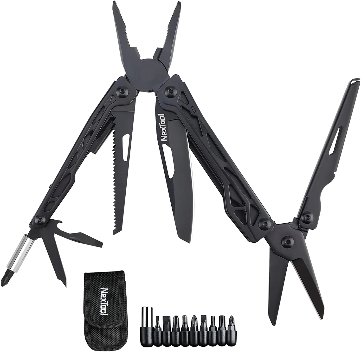 Xiaomi Nextool Black Knight Multitool 11 In 1 + Bits Black - Be Prepared For Any Situation With The Xiaomi Nextool Black Knight Multitool. 