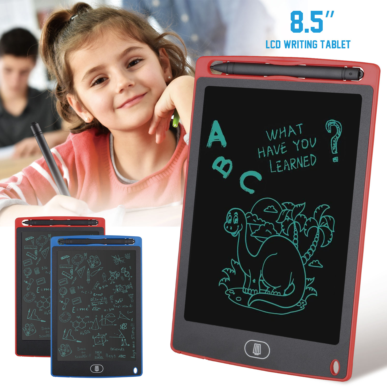 8.5"  10 and 12 inch LCD Writing Tablet Drawing Pad, Erasable E-writer, Office Writing Board, Digital Drawing Pad, Doodle Board
